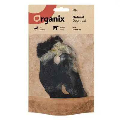 Купить organix премиум лакомство для собак Нос говяжий