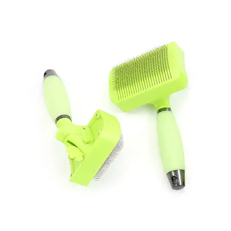 Купить petstar расческа-триммер для собак и кошек с кнопкой для самоочистки с силиконовой ручкой