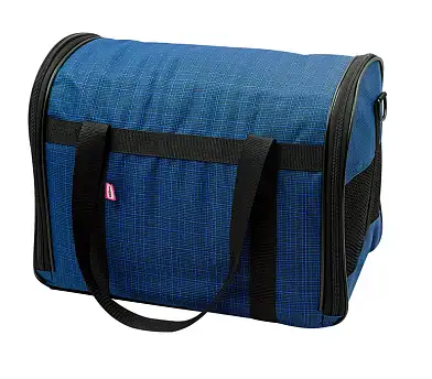 ZOOexpress LUX Полукруглая Сумка-переноска для кошек и собак, синий
