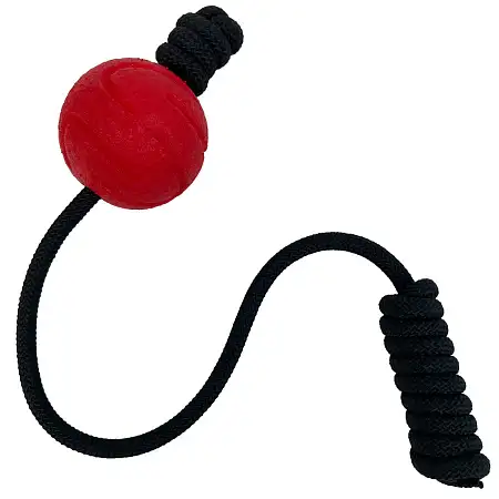 Купить mr.kranch игрушка для собак Мяч на шнуре  красный