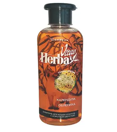 Купить herba vitae шампунь для котов и кошек с короткой шерстью
