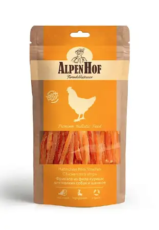 Купить alpenhof лакомство для мелких собак и щенков Фрикасе из филе курицы